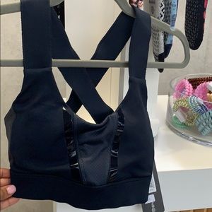 Blue graphite sports bra